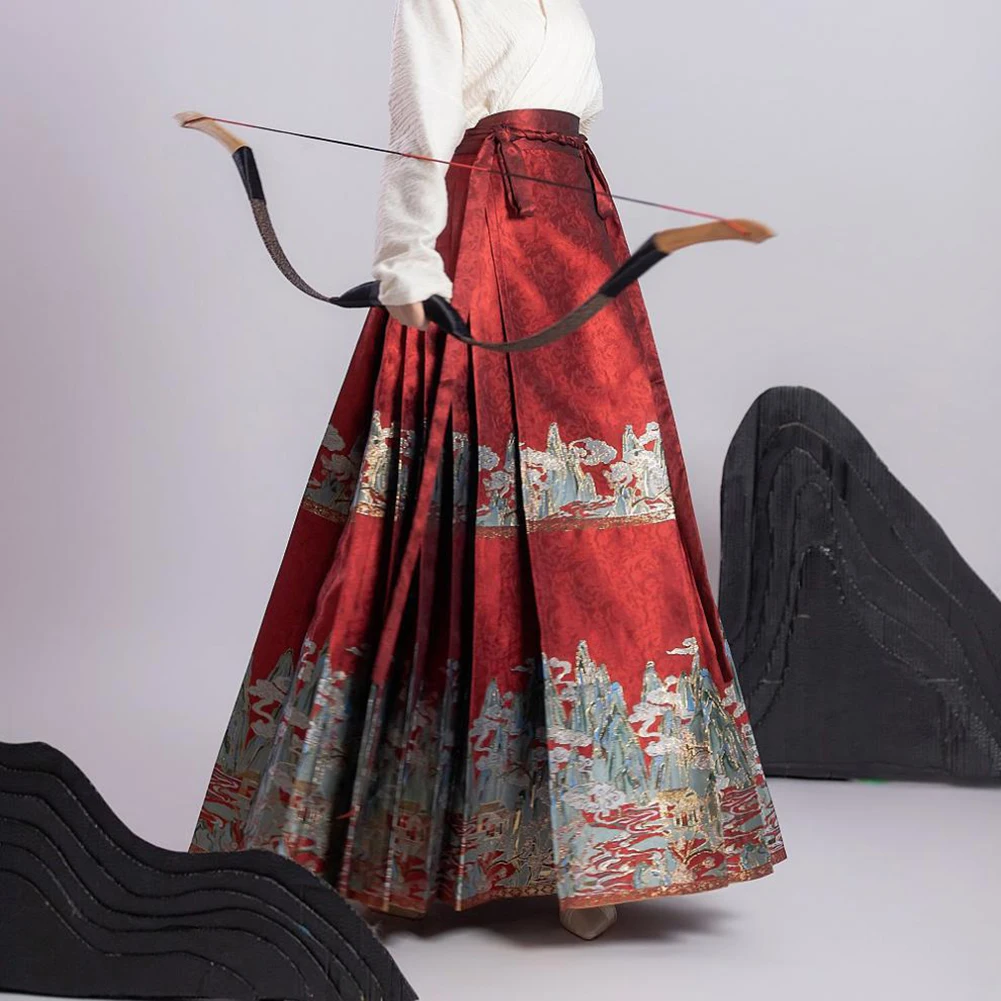 Vestido estilo tradicional chinês feminino, saia de festas, saia com cara de cavalo, cardigã preto casual, monocromático, universal