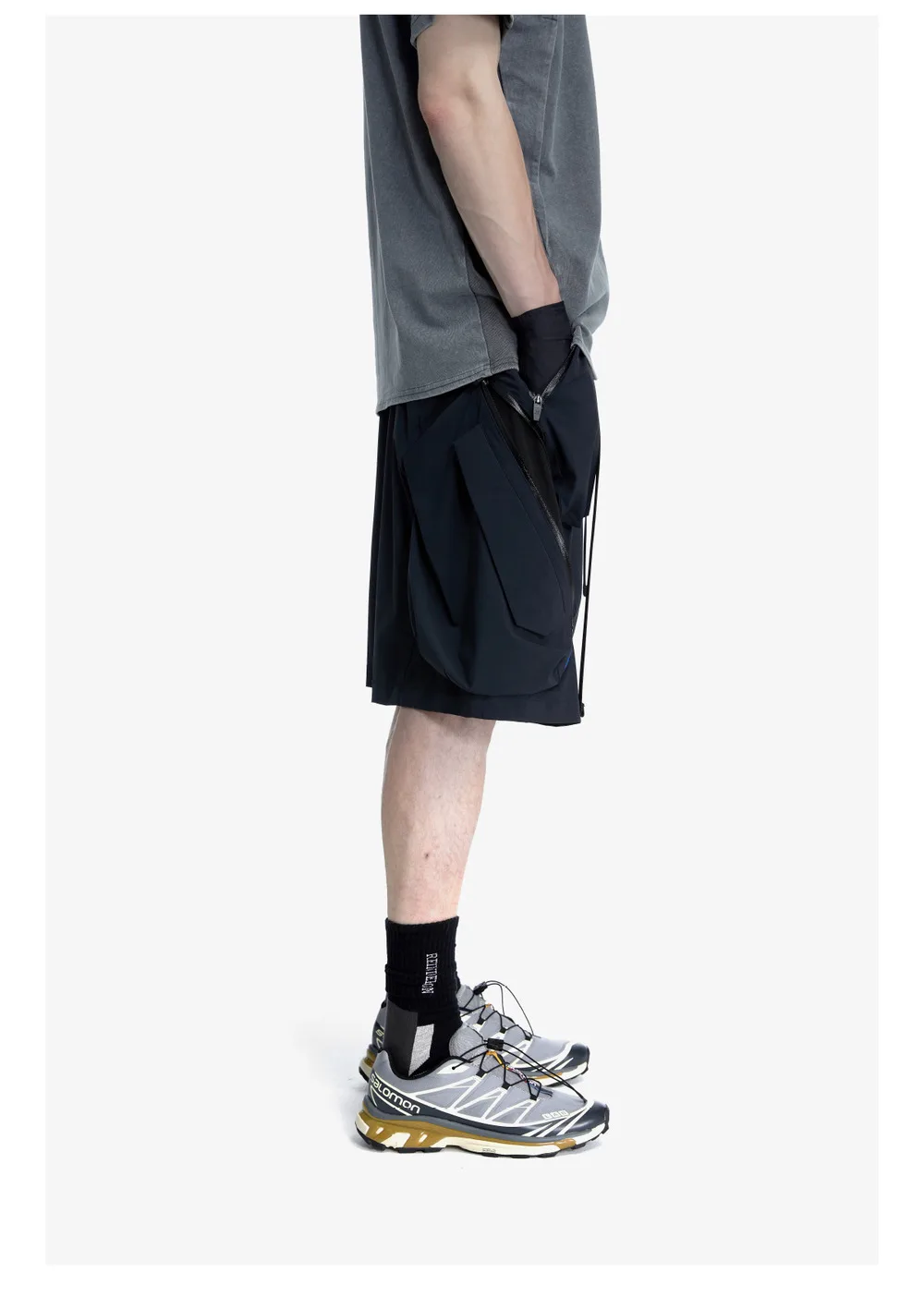 Reindee Lusion 23ss 209 quick drying  lightweight waterproof shorts integrated waist adjustment 3d pockets techwear gorpcore