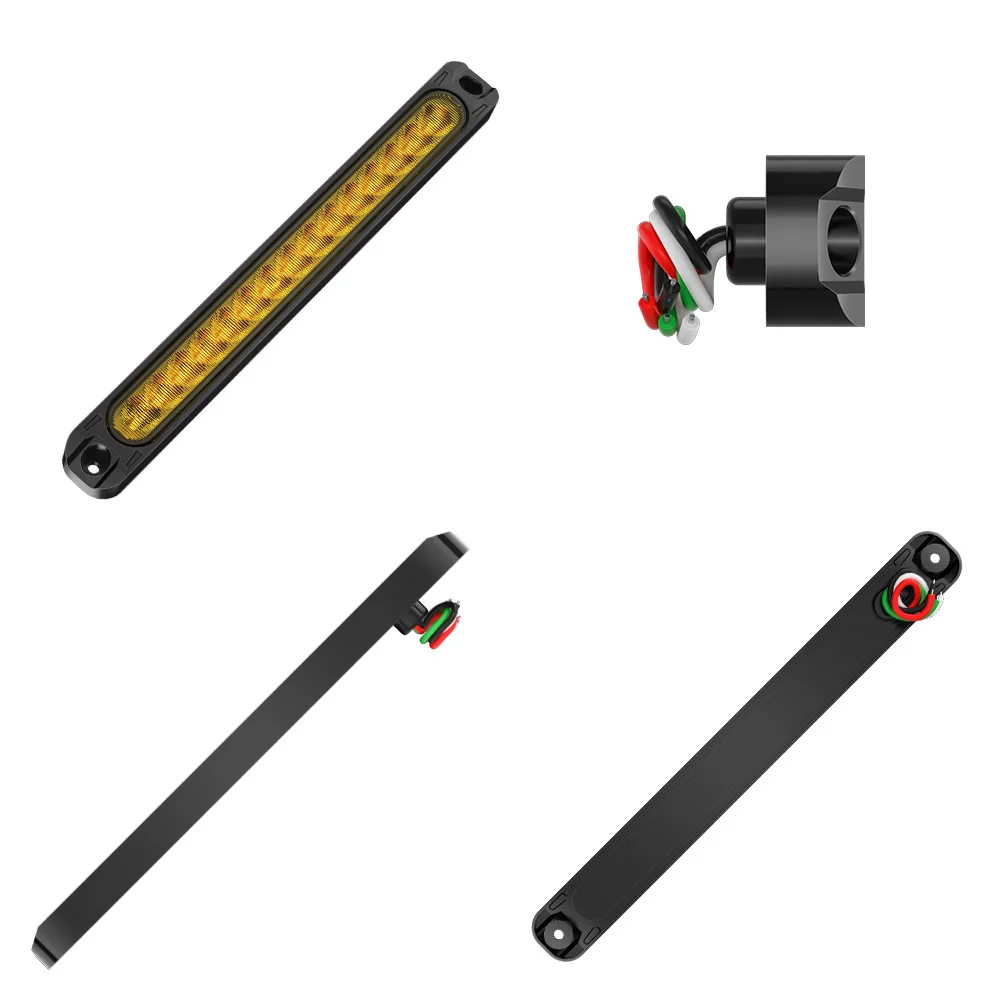 SPARKMOTO 2 x Fanali posteriori led rimorchio rotondi 12V 24V Universale, Fari posteriori led camion tondi, 3 Funzioni Luce Fanale Posteriore Rimorchio, IP67 impermeabile,ECE Omologazione