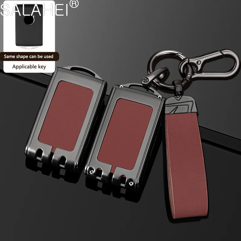 

For Volvo XC40 XC60 S90 XC90 V90 T5 T6 T8 Polestar 1 2 C30 2019 2020 Leather Car Key Case Cover Shell Fob Keychain Accessories