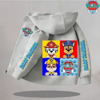 Autumn PAW Patrol Child Cardigan Hooded Jacket Cartoon Chase Skye Print Polyester Outerwear Boys Girls Casual Wear Kids Gifts