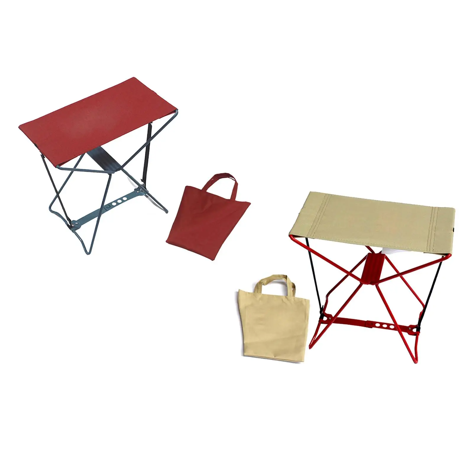 Folding Fishing Stool with Storage Bag Collapsible Stable Mini Bench for