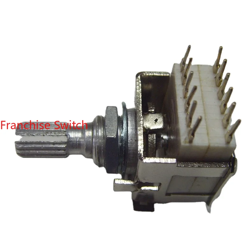 

10PCS Band Switch Rotary Gear Signal Transfer 2 Rows 5 Gears 187 Floral Axis