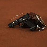 1：4 High Quality Toy Gun 5cm Mini ttiG34 Metal Glock Keychain Alloy Pistol Colt 1911 Weapon Model Simulated Pistol Toys for Men 1