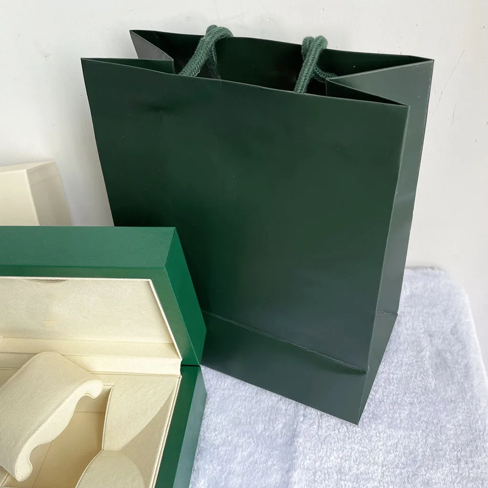 High Quality Green Watch Box Of Luxury Elegant Leather Wooden Watches Case With Microfiber Pillow In Quality Packing