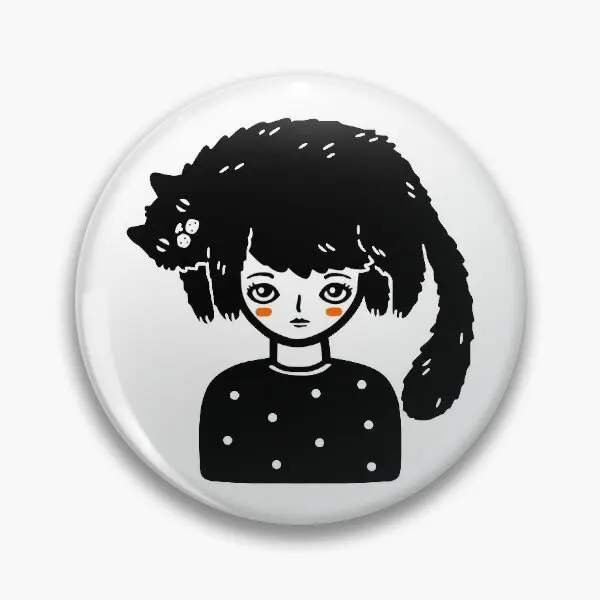 

Мягкая заколка с кошачьими волосами, булавка для шляпы, ювелирные изделия, брошь для одежды, подарок любимому, воротник, женский милый Декор, металлическая креативная заколка на лацкан, значок, Забавный