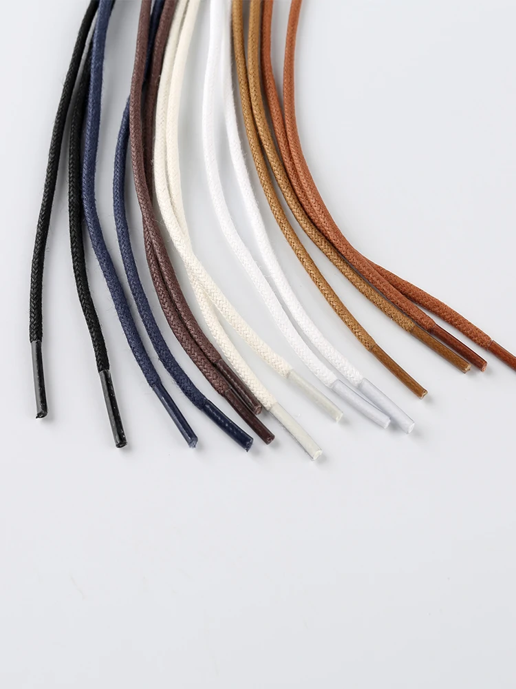 Shoelaces shoe laces circular cotton shoe strap 2mm diameter 60/80/90/100/120cm for leather shoes