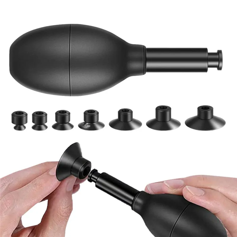 Lens Repair Kit With 7 Suction Cups Lens Sucker Manual Vacuum Pen For Watches