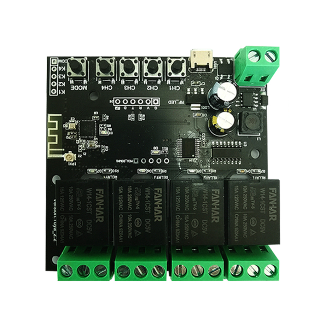 WiFi Smart Switch DIY 1/2/4 Gang Relay Smart Life Remote Control Inching Self-Locking Timing Switch For Alexa Google Home