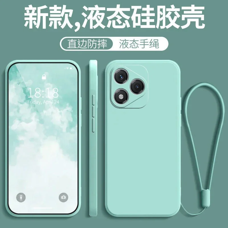 Premium Liquid Silicone Case with Detachable Lanyard & Camera Protection