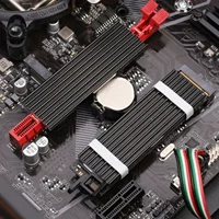 1-5Sets M.2 2280 SSD Heatsink Kit Solid State Hard Drive Aluminum Radiator with Thermal Pad for PC Computer SSD Radiator Cooler - Image 2