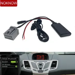 Car Bluetooth Module Music Handfree Mic Aux Input Adapter Cable For Ford Fiesta 2008 2009 2010 Accessories