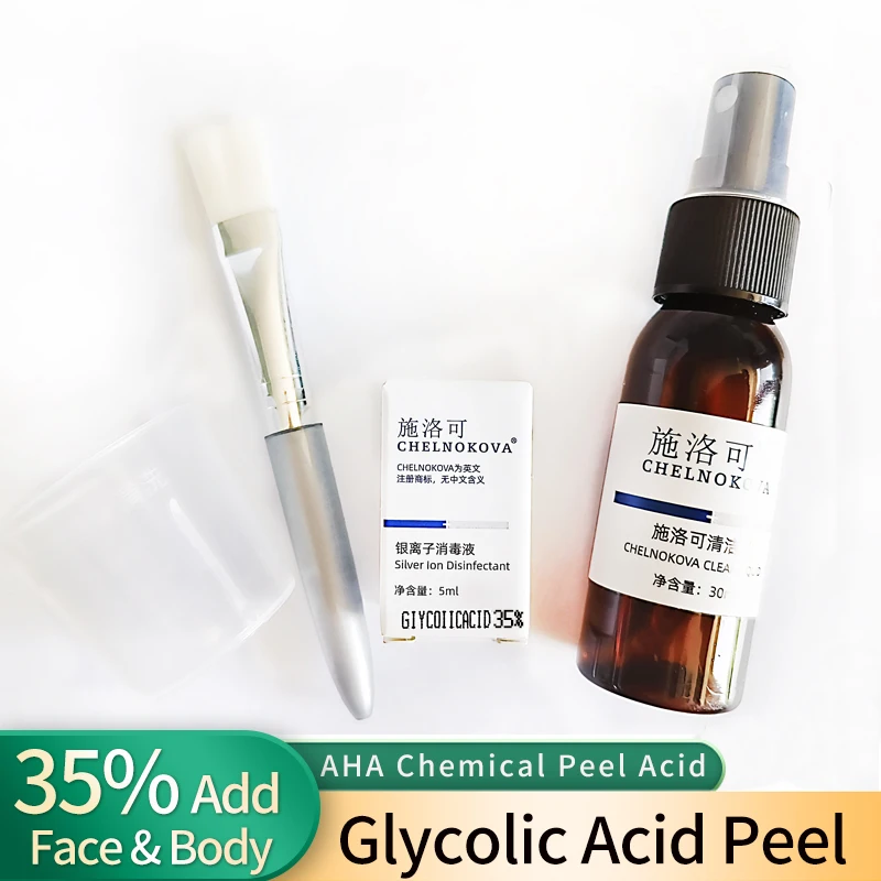 Glycolzuur 35% Aha Huid Dunschiller Chemische Peeling Zuur Verwijderen Pockmark Peeling Chemische Peel Voor Hyperpigmentatie| - AliExpress