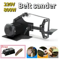 220V Electric Brushless Machine Belt Sander Polishing Grinding Grinder Machine 1