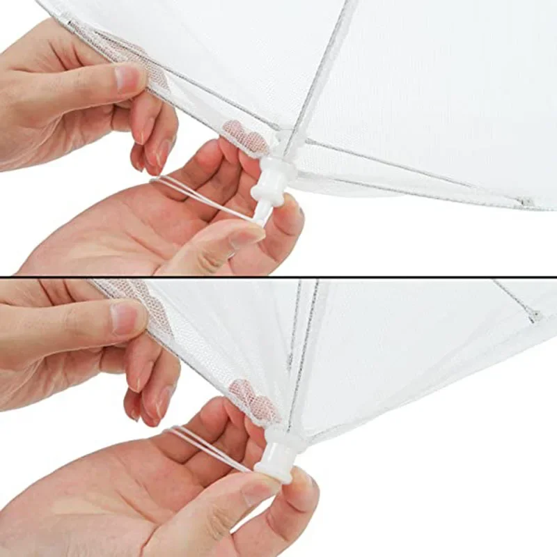 Description Picture 6 of itemFoldable Food Mesh Cover Fly Anti Mosquito Pop-Up Food Cover Umbrella Meal Vegetable Fruit Breathable Cover Kitchen Accessories