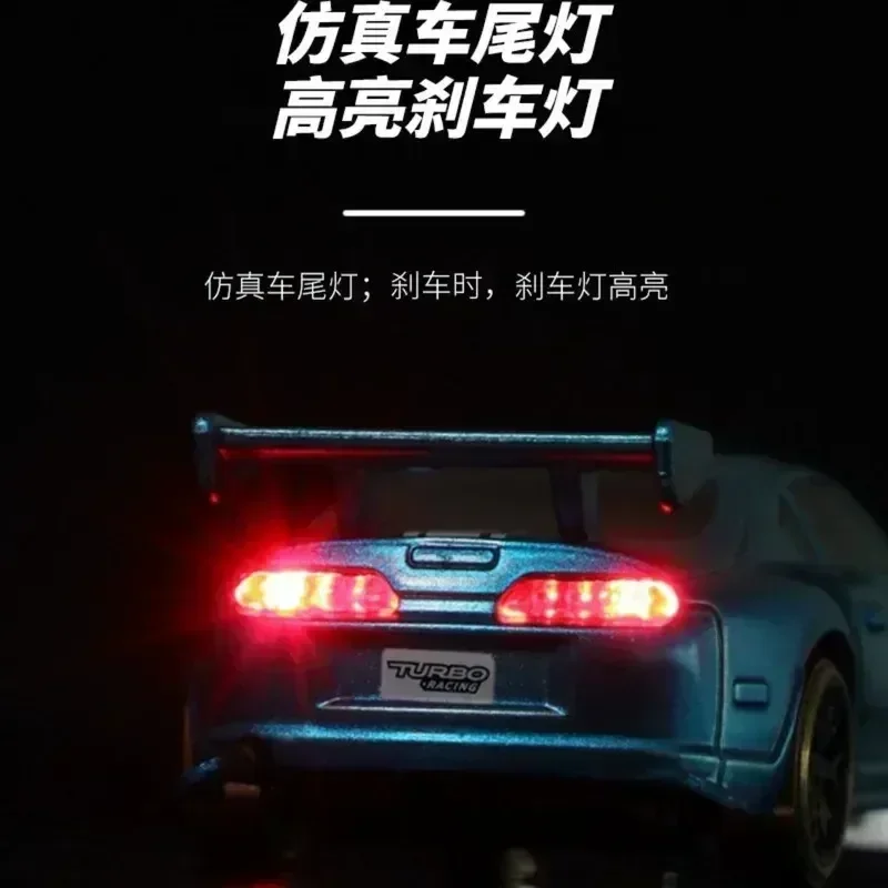 1:76 Mini Remote Control Drift Car C61 C62 C63 C64 Small Proportional Rear Drive Rc Turbo Racing Jdm Toy Safe And Reliable Gift 6