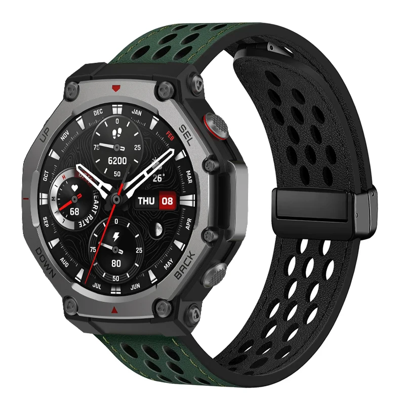Magnetic Leather Smartwatch Sport Bracelet Loop - Premium Replacement Strap