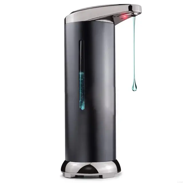 Dispenser Sapone Automatico Acciaio Inox - Sensore Infrarossi, 340ml, 3 Livelli Erogazione - IPX4 Impermeabile Per Cucina/Bagno - Foto 7
