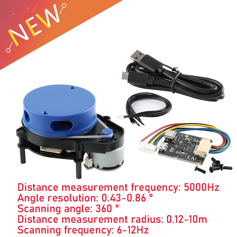 

EAI YDLIDAR X4 Lidar 360-degree Ranging Sensor Module Car Navigation Obstacle Avoidance Scanning Sweeping Robot