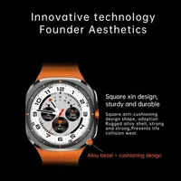 Montre connectée Android U8 Ultra, nouvelle version mondiale, appels 5G/4G, caméra rotative, écran AMOLED, GPS, WIFI, NFC, carte SIM, montre de sport 3