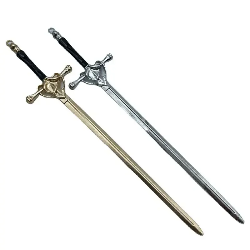 Punk Metal Sword Hairpin Chinese Simple Hair Sticks for Women DIY Hairstyle Design Tools Accessories