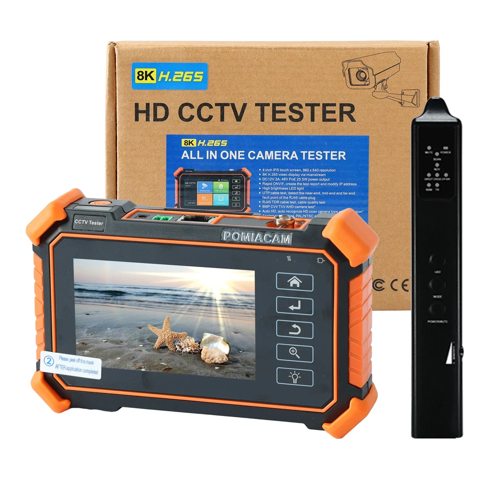 IPC-1910 Plus CCTV Security Camera Tester 8MP CVI TVI AHD