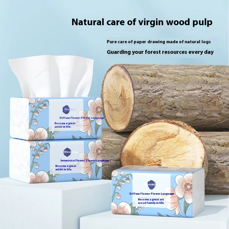 Drawing Paper Household Toilet Paper Affordable Pack Napkins Thickened 5 Layers of Towels Napkins Facial Tissues