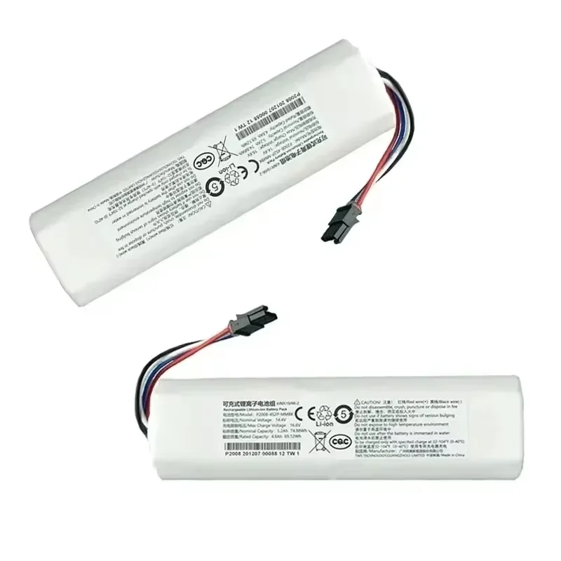 P2008-4S2P-MMBK Original For Dreame Robot Vacuum Mop Cleaner D9 F9 L10 L10 Pro 14.4V 12800mAh Li-ion Battery Pack 4INR19/66-2 4