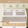 Hamster Cage with Storage Cabinet, Guinea Pig Cage for Small Animals, Large Hamster Cage and Habitat with Easy View Acrylic 3