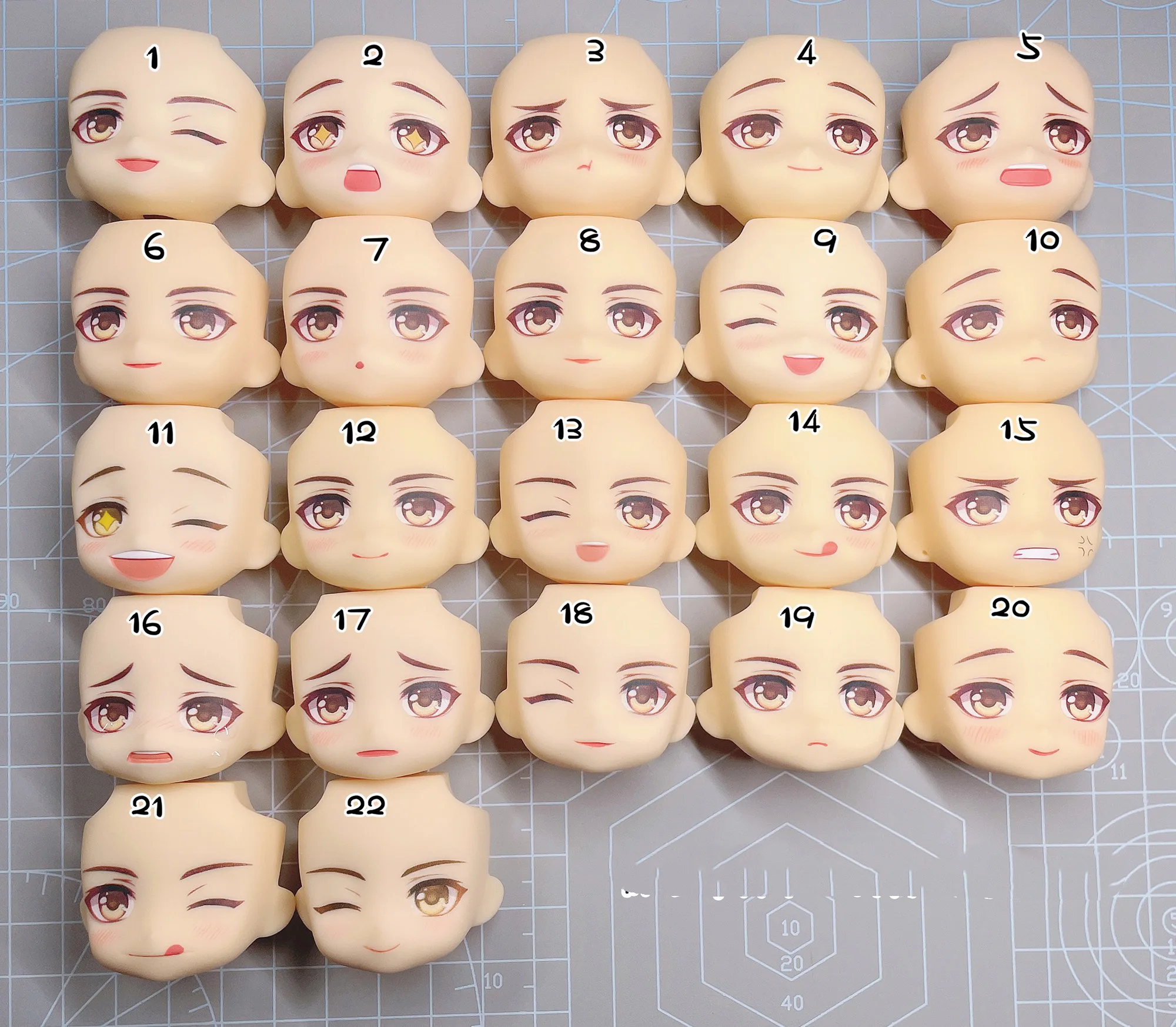 GSC Clay Man Face Mr Love: Queen's Choice Water Sticker Faceplate Ob11 Doll Accessories