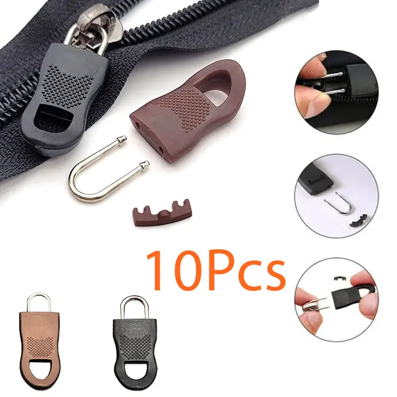 5/10Pcs Universal Zipper Pull Replacement Removable Zipper Pulls