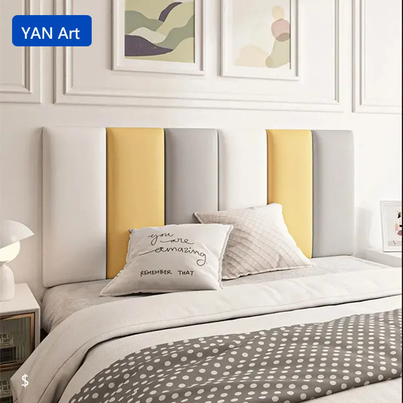 2022 New Headboards Tatami Wall Upholstered Children's Anticollision