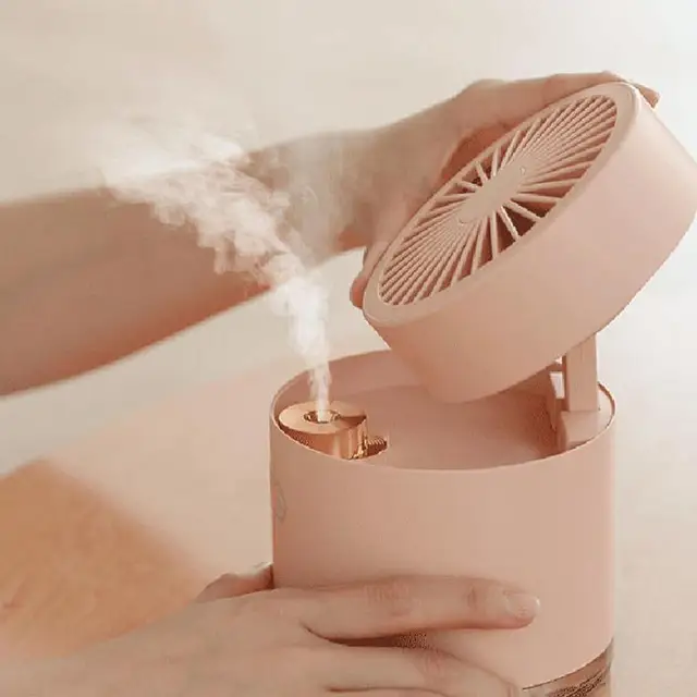 Állítható Utazási Ventilátor, Világítókkal Az Irodák Számára Nyári Kézi Kis Ventilátor Több Tartományban Újratölthető - Image 4