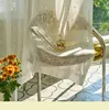 1PC Lace Curtain Gauze Curtain Retro Literary Small Fresh Pastoral Style Window Screen Bay Window High-end 6