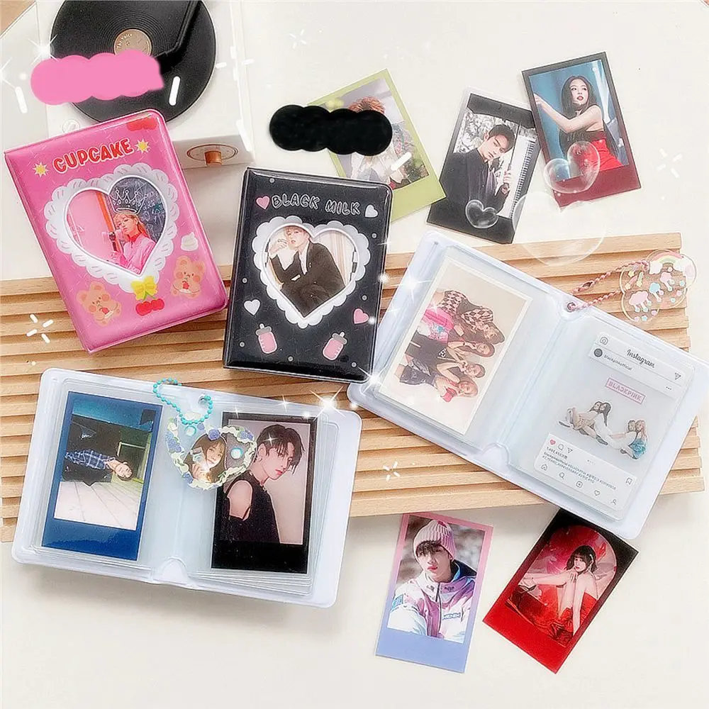 40 Pocket Photocard Holder Collect Case Postcard Storage Lace Heart Cutout Card Binder Photocard Album Photo Album Collect Book