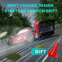 2.4G Rc Cars 4WD RC Drift Car Toy GTR Model Soft Shell Remote Control Racing Car kids Toys for Boys Birthday Gift 1