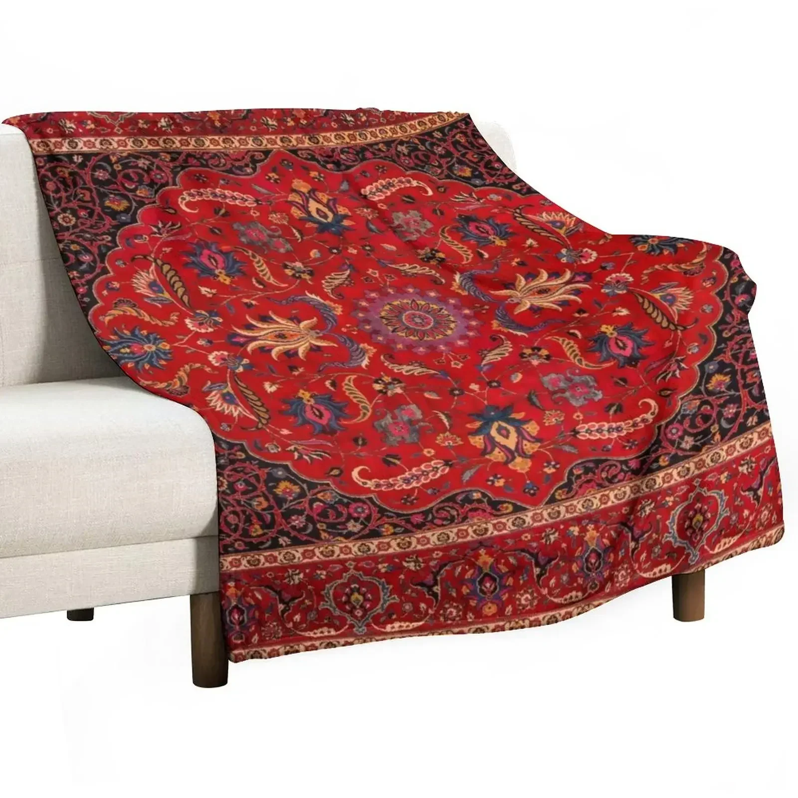 

Antique Persian Rug Throw Blanket Luxury Throw christmas gifts Soft Plush Plaid Retros Blankets
