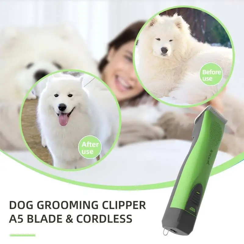 Rechargeable Pet Hair Cutters Big Battery Cat Dog Electric Cordless Pet Clippers