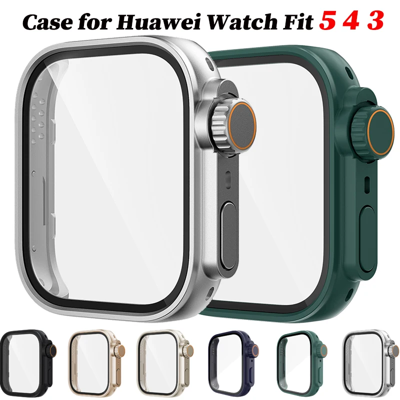Ultra Cover Tempered Glass and Case for Huawei Watch Fit Series