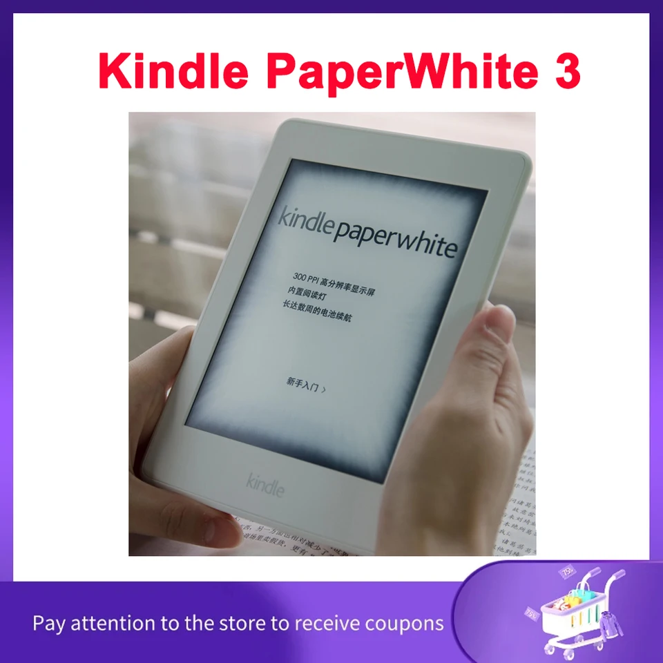 Kindle PaperWhite 3 Kindle KPW3 E-Book Reader with Backlight 6