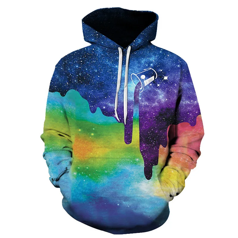 

Graffiti Painting 3D Digital Printing Stylish Men's Hoodies