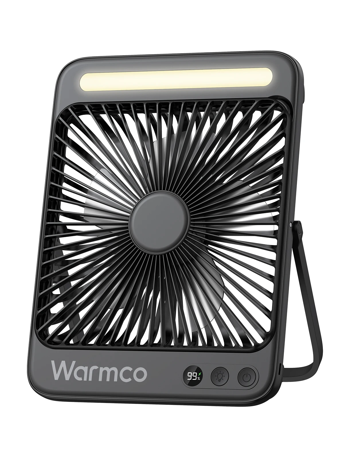 D4 Portable Desk Fan 20000mAh Rechargeable Camping Fan & LED Light 48Hrs Runtime