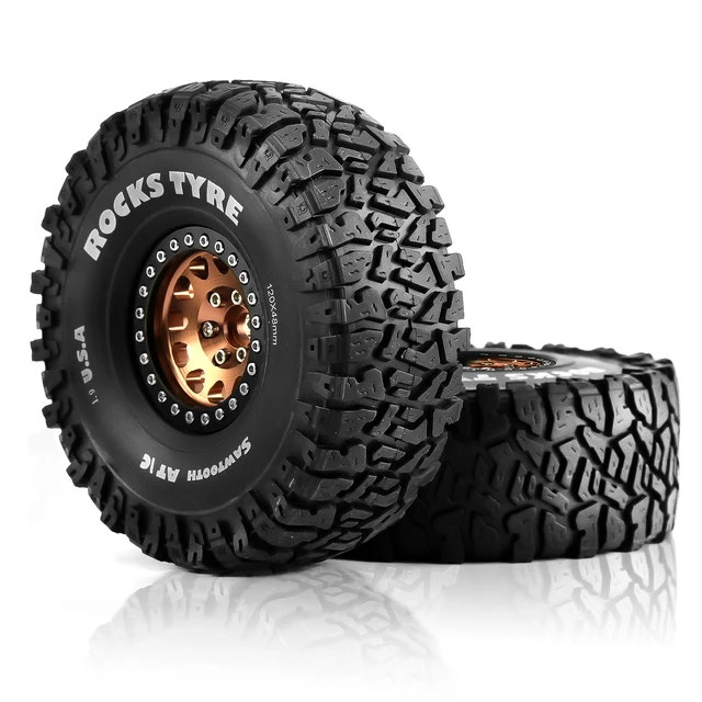MORFUM 1.9 Inch Beadlock Wheels - 4PCS Aluminum Rims For 1/10 RC Crawler Cars