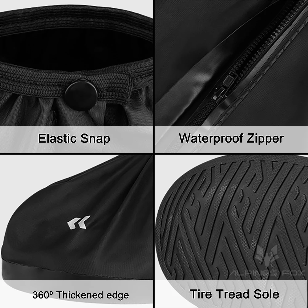 Shoe Covers Motorcycle Shoe Cover High Tube Rain Shoe Covers Waterproof Reusable Motorcycle Cycling Bike Rain Boot Rainproof Shoes Cover M-XXL