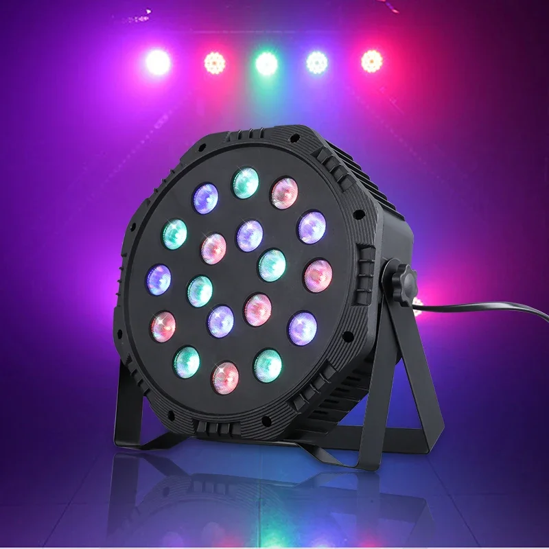 LED Stage Lights Full Color Single Color Remote Control Built-in Fan Light Stage Living Room Bar Concert Fill Light Spotlight
