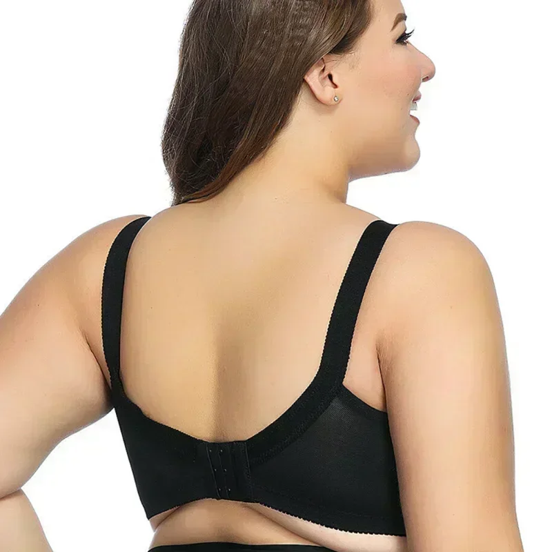 Big Minimizer Bras Large Size Lace Bra Women Sexy Unlined Full Coverage Ultra Thin Wireless Adjusted-straps Underwear Sujetador 3