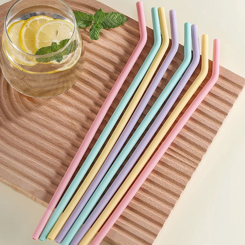 Colorful Silicone Reusable Straws