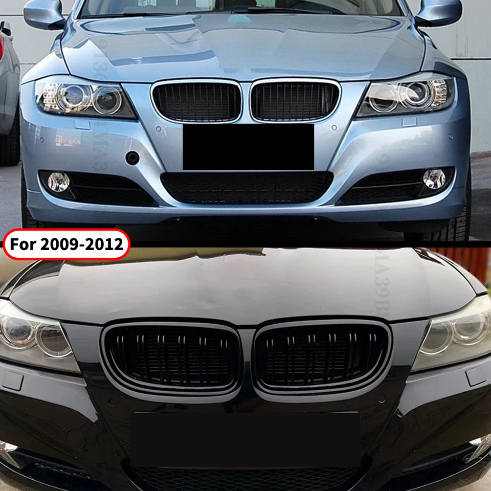 ブラックフロントバンパーリップスポイラースプリッター BMW 3