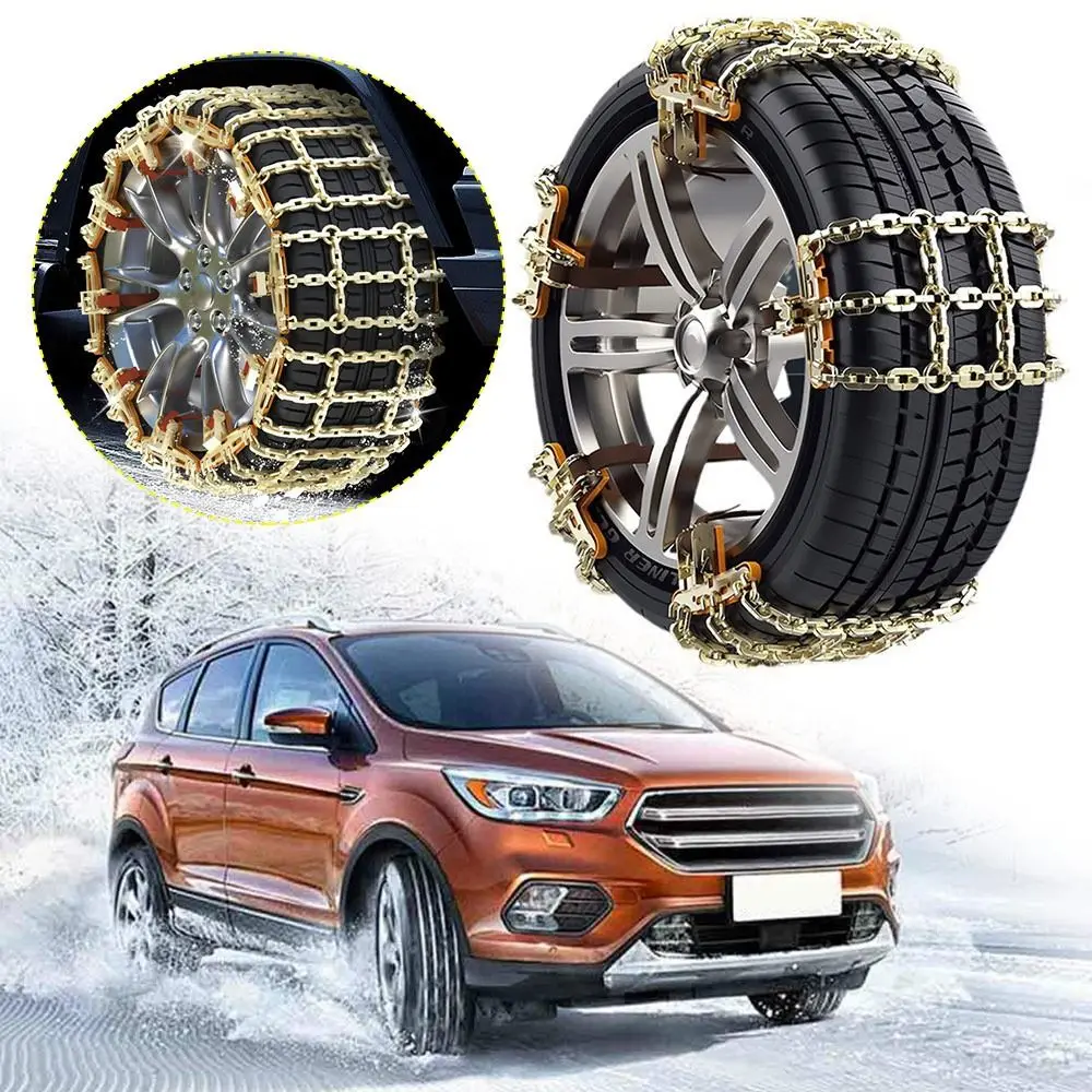 Anti-Skid Iron Car Tire Snow Chains Emergency Metal Snow Mud Sand Tyre Chains Suitable for Tire Width 165-285mm