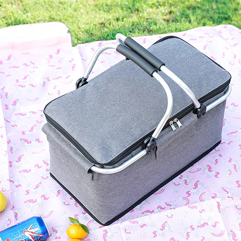 Fleymu Foldable Shopping Basket, 30 L, Water-Repellent Carry - View #5